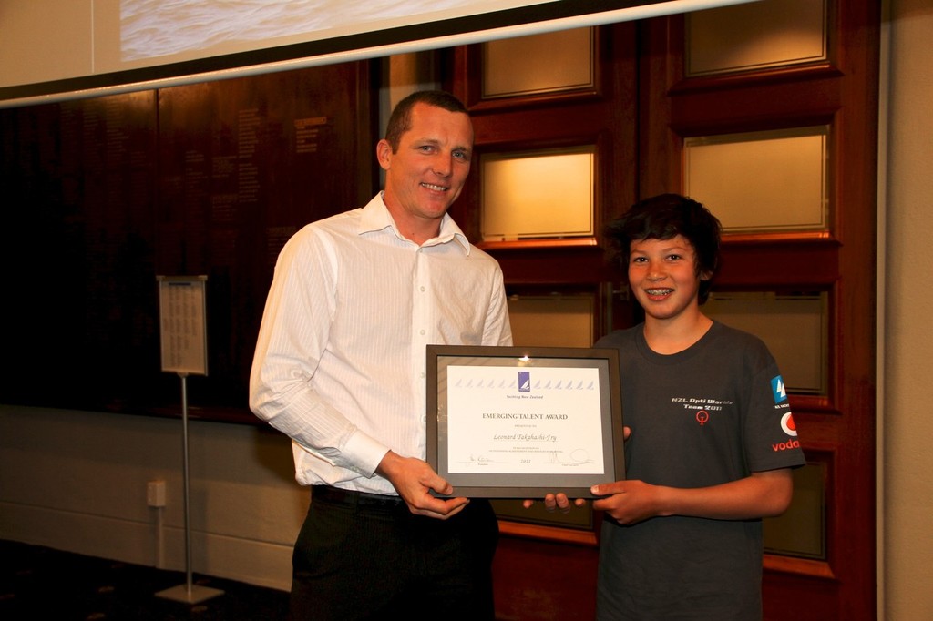 Emerging Talent Award - 2011 Yachting NZ Sailor of the Year Awards © Richard Gladwell www.photosport.co.nz